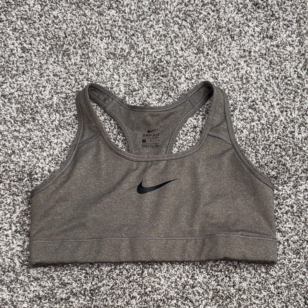 Nike DriFit Racerback Sports Bra in Grey